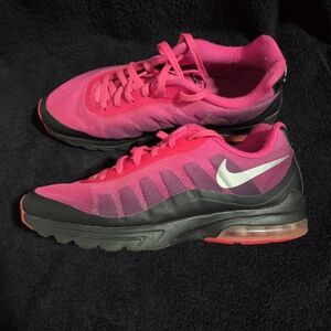 Nike Women's Pink and Black Running Shoes